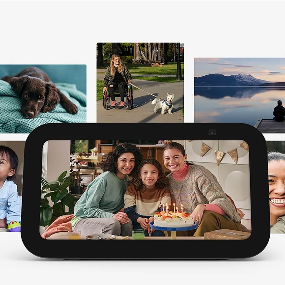 Amazon Blink Outdoor 4-Kamera System + Echo Show 5 Gen. 3 Anruf
