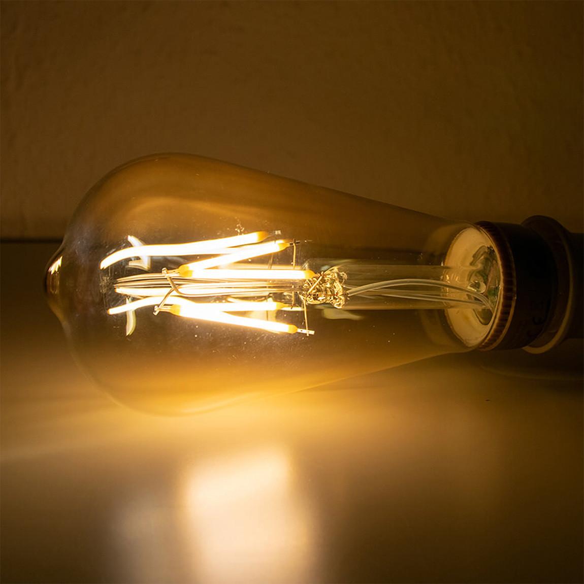 Innr Smart Filament E27 - Smarte Vintage-Lampe, Edison - Lifestyle - leuchtend