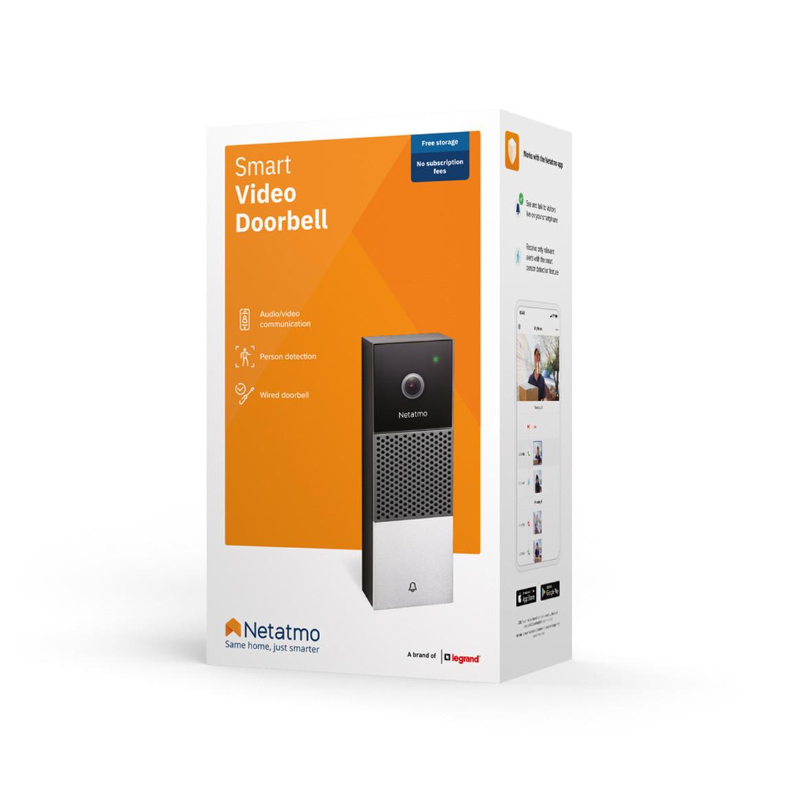 Netatmo Smart Doorlock + Smart Key 3er-Set + Video-Türklingel + Außenkamera