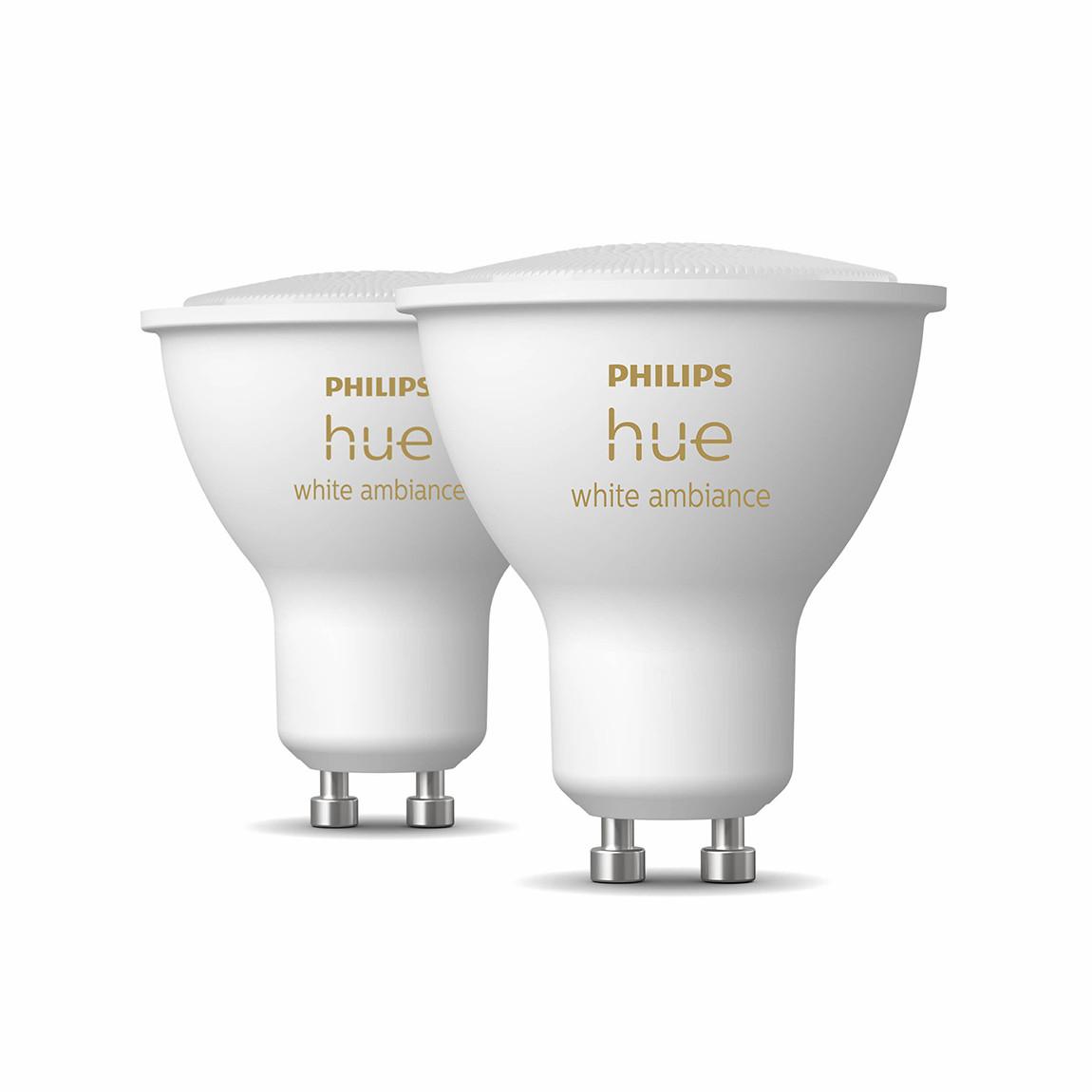 Philips Hue White Ambiance GU10 Bluetooth 2er-Set aus
