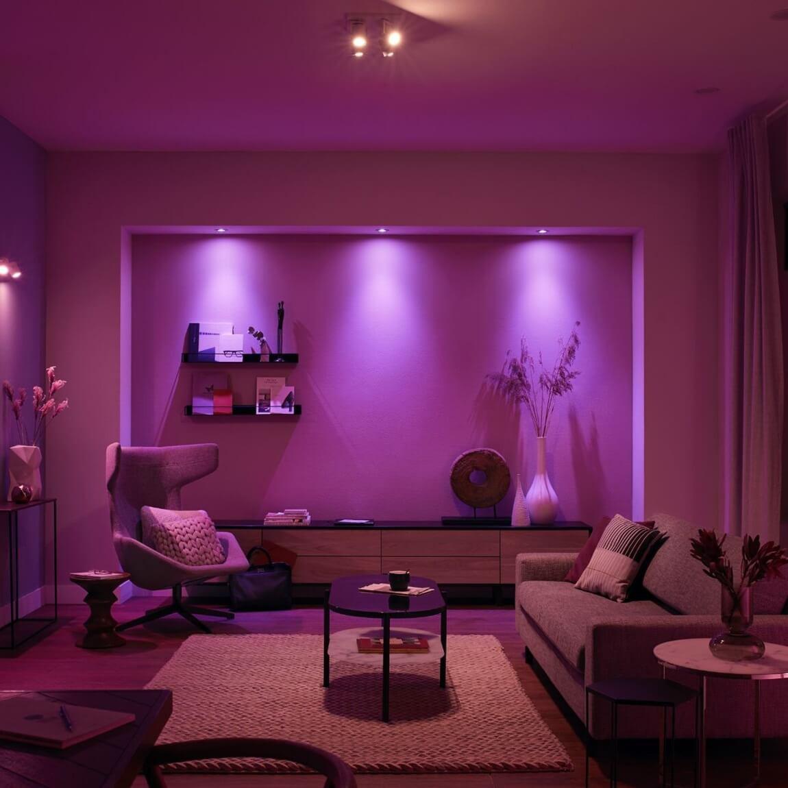 Philips Hue White and Color Ambiance Argenta Bluetooth 2er Spot-Lampe lifestyle