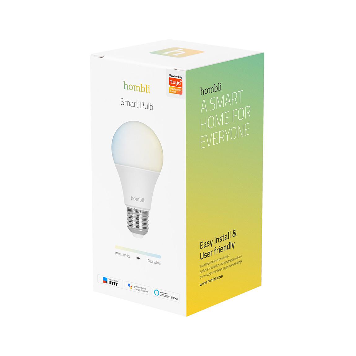 Hombli Smart Bulb E27 CCT - Weiß Verpackung