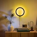 Philips Hue White and Color Ambiance Sana Bluetooth - Wandleuchte - Grau  im Wohnzimmer gelb