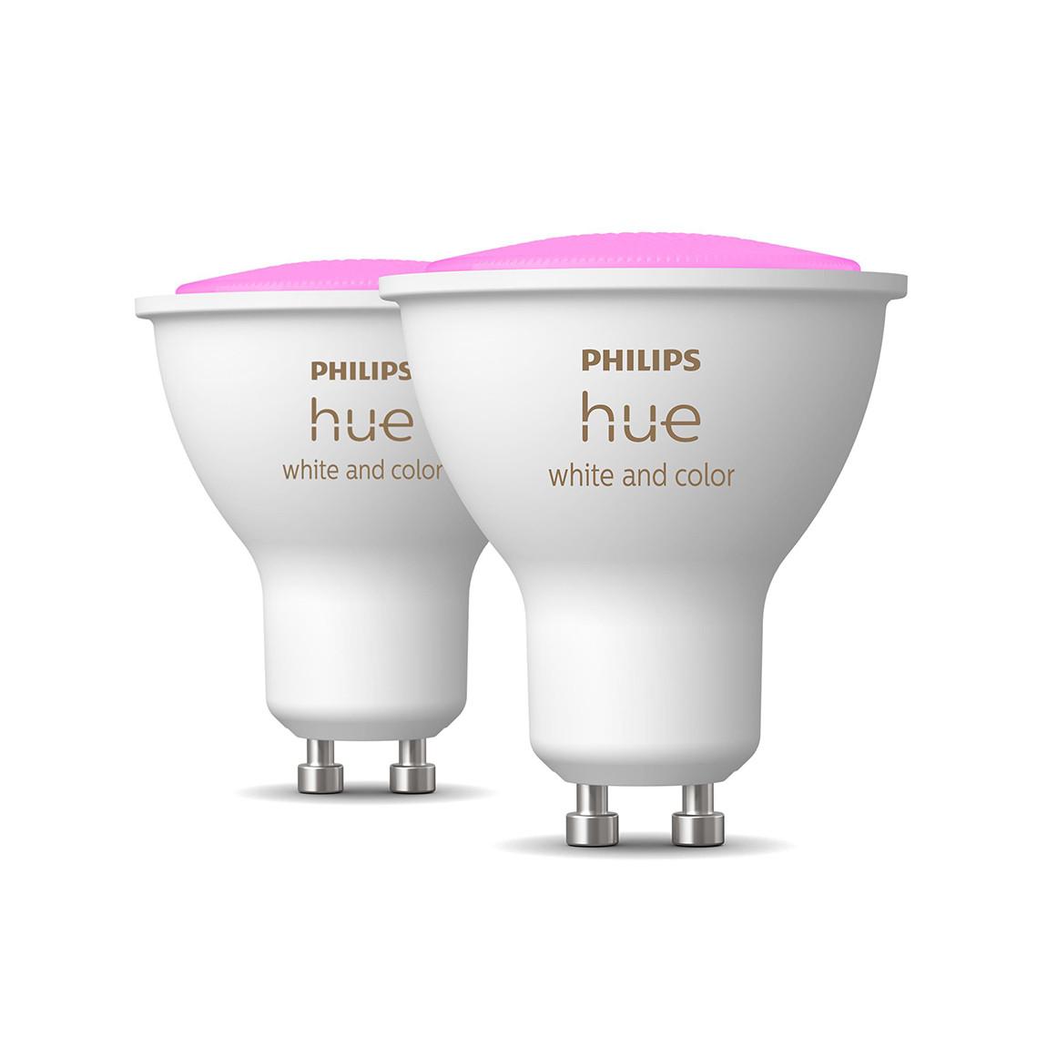 Philips Hue White and Color Ambiance GU10 Bluetooth 2er-Set - LED-Spot 