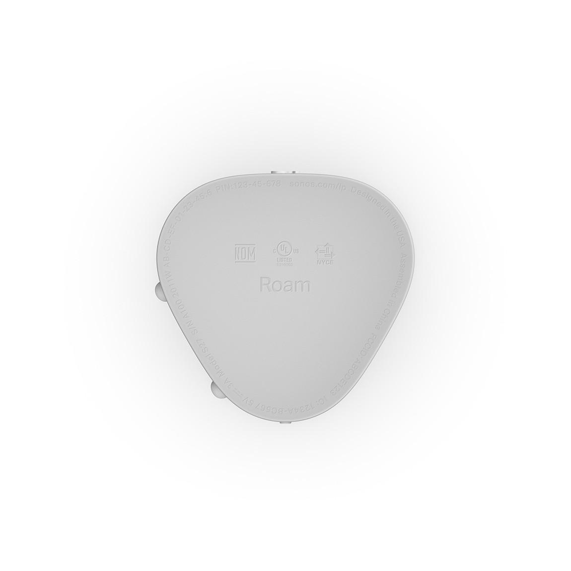 Sonos Roam - mobiler wasserdichter Smart Speaker - lunar white Unterseite