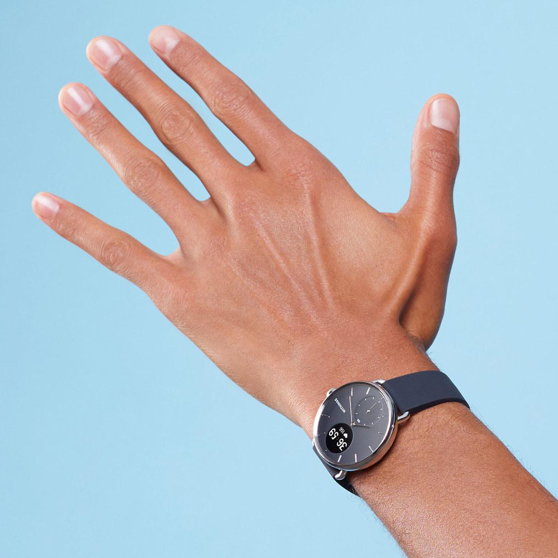 Withings ScanWatch - Hybrid-Smartwatch mit EKG-Funktion & Schlafapnoe-Erkennung an Handgelenk