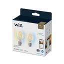 WiZ 60W E27 Standardform Filament Clear Warm- und Kaltweiß 2er-Pack_Verpackung