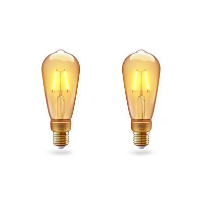 Innr Filament Smart Retro LED Lampe Edison E27 White 2er-Pack Zigbee 3.0