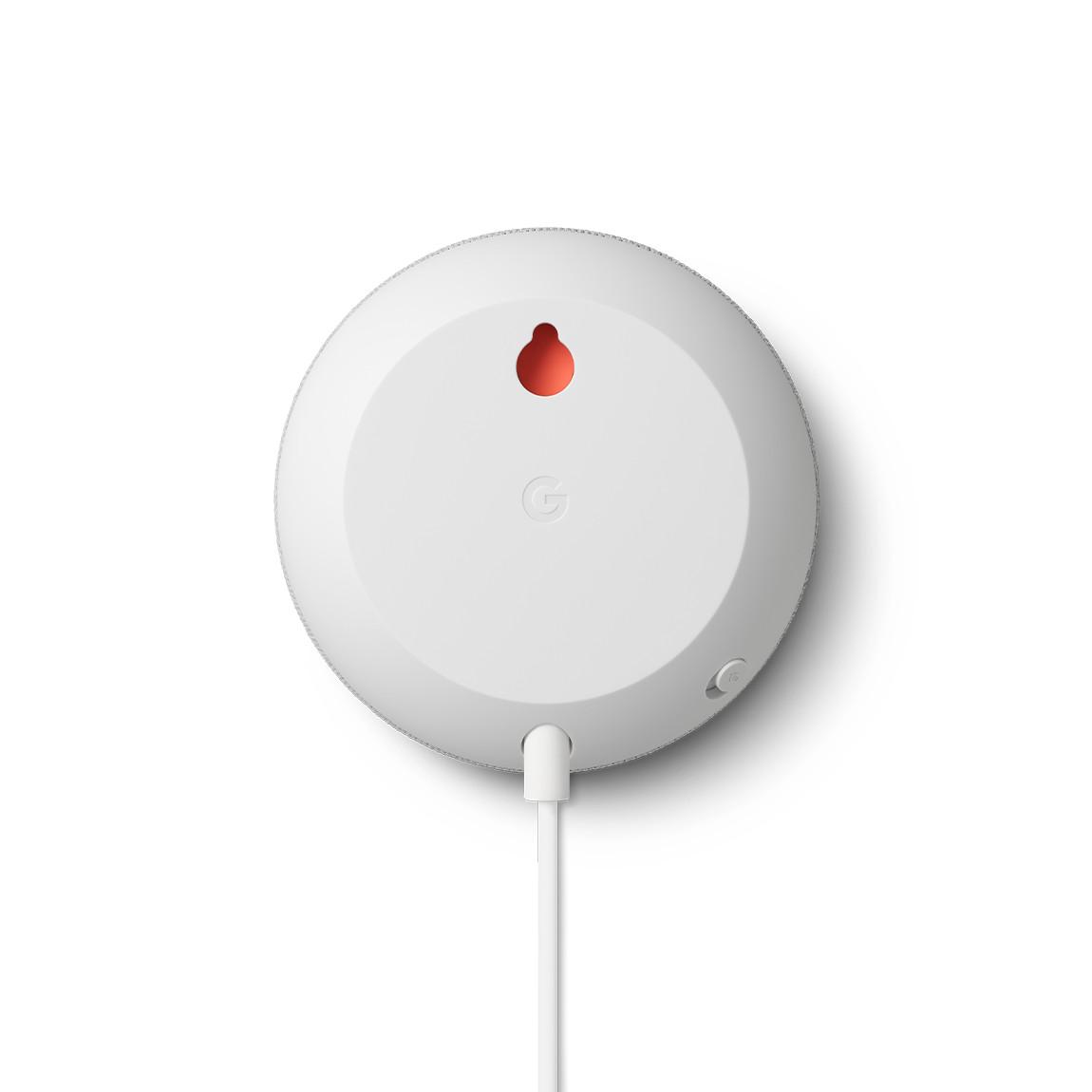 Google Nest Mini - Smarter Lautsprecher mit Sprachsteuerung Kreide Unterseite