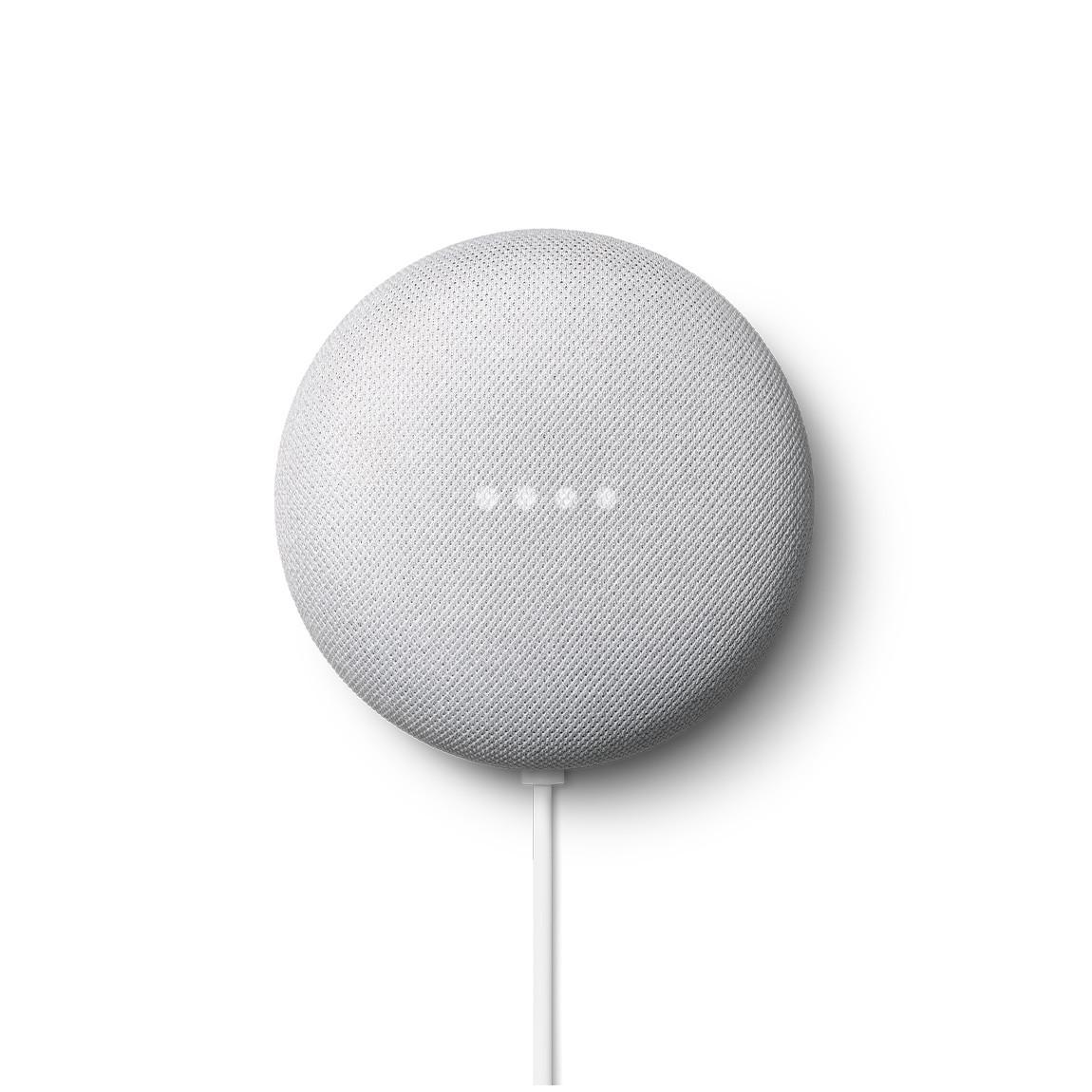 Google Nest Mini - Smarter Lautsprecher mit Sprachsteuerung Kreide Draufsicht