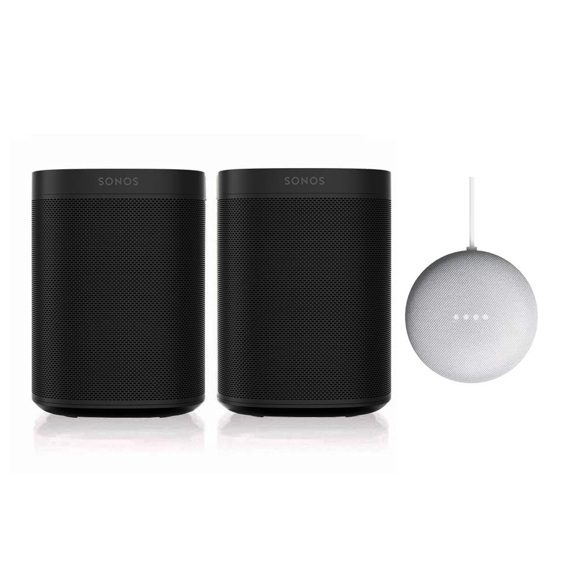 Sonos One + Sonos One SL + Google Nest Mini