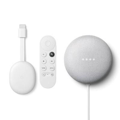 Google Chromecast mit Google TV (HD) + Google Nest Mini