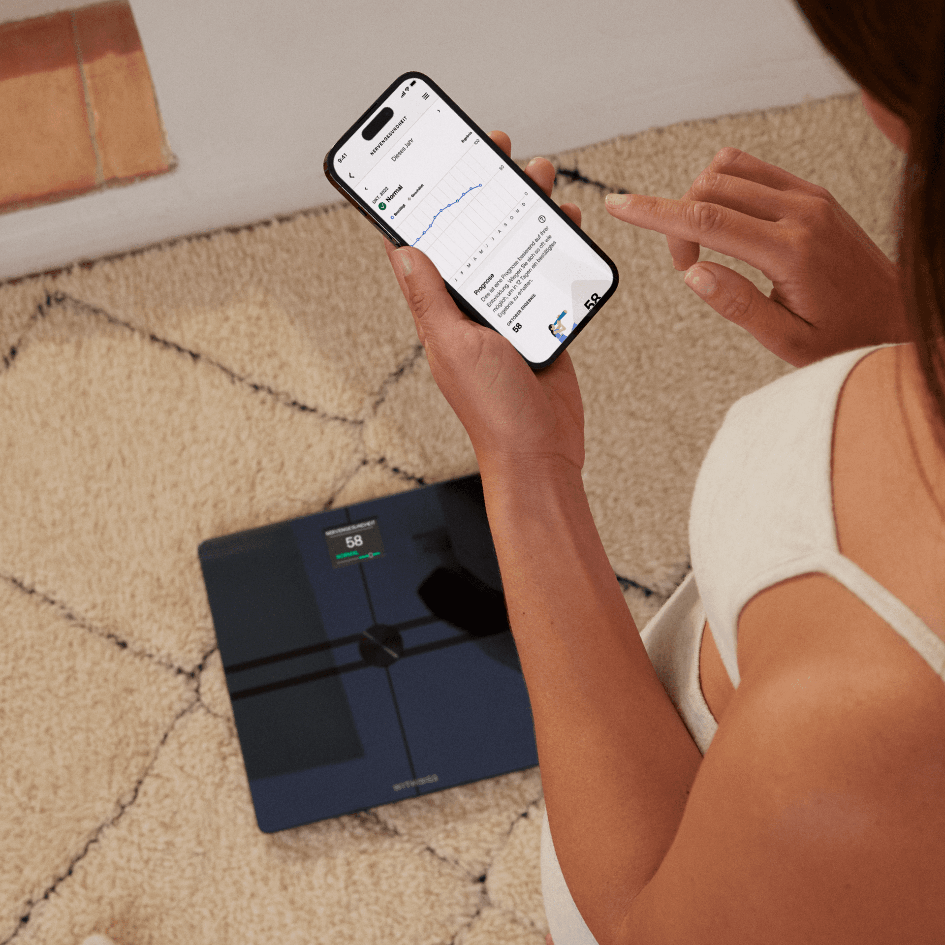 Withings Body Comp - Smarte WLAN-Personenwage - Schwarz_Person1