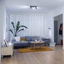 WiZ IMAGEO Spots Deckenleuchte Tunable Farbig 3x 5W - schwarz_Lifestyle_Wohnzimmer kaltweiß