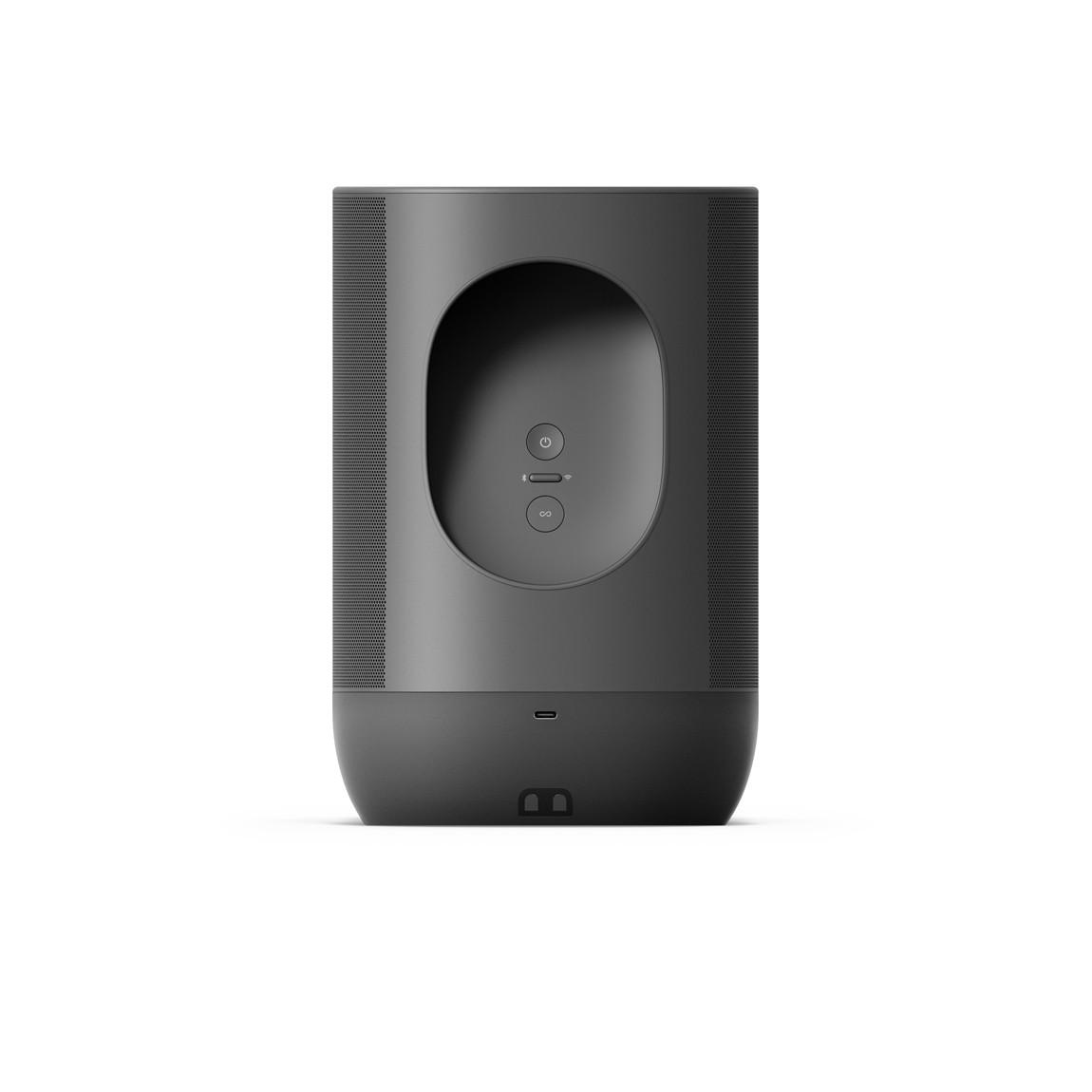 Sonos Move - Tragbarer WLAN- & Bluetooth-Lautsprecher mit AirPlay 2 hintere Ansicht