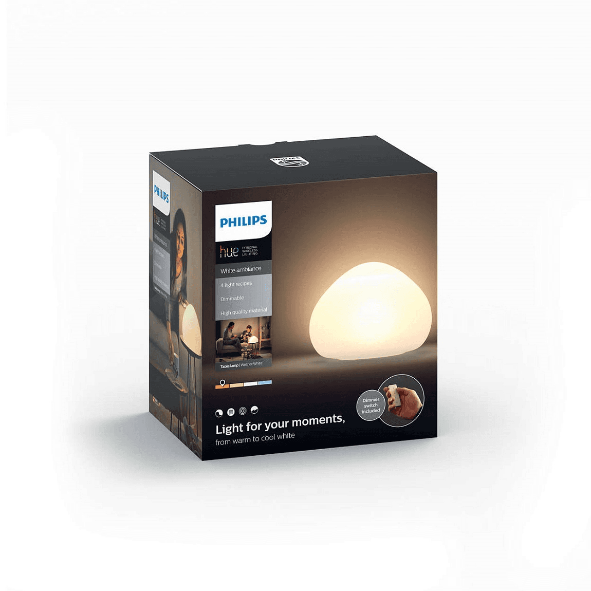 Philips Hue Wellner LED Tischleuchte - White