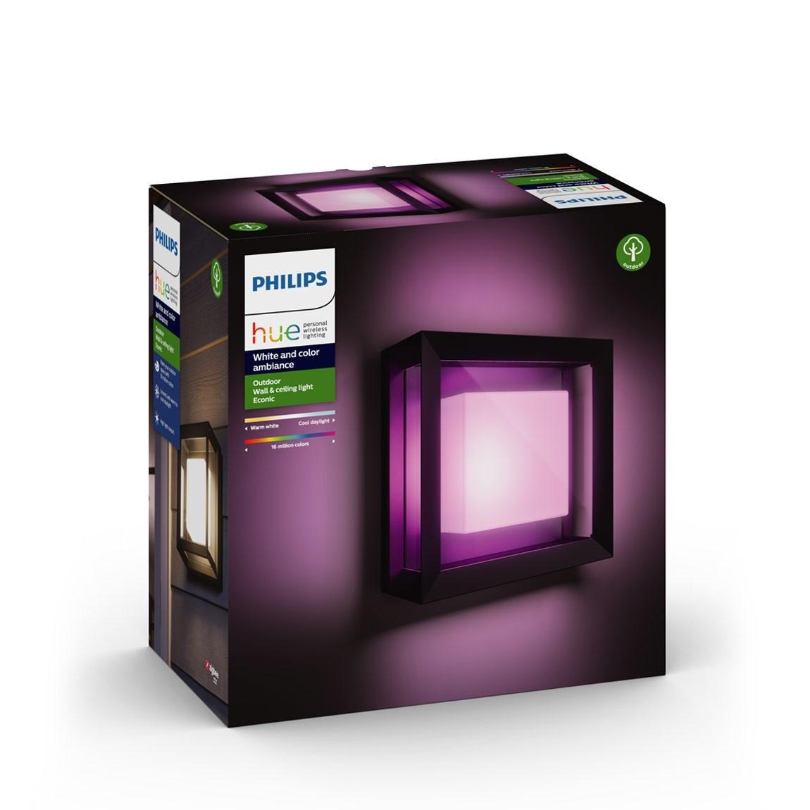 Philips Hue LED Wandleuchte Quadratisch Econic Verpackung