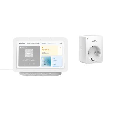 Google Nest Hub (2. Generation) + TP-Link Tapo P100 Mini Smart WLAN-Steckdose