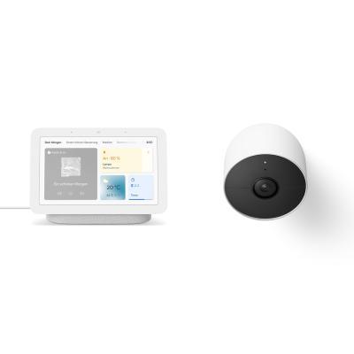 Google Nest Cam (mit Akku) + Google Nest Hub (2. Generation) 