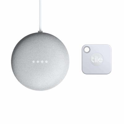 Google Nest Mini + Tile Mate Schlüsselfinder