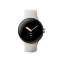 Google Pixel Watch - WLAN Smartwatch - Silver mit Chalk Armband