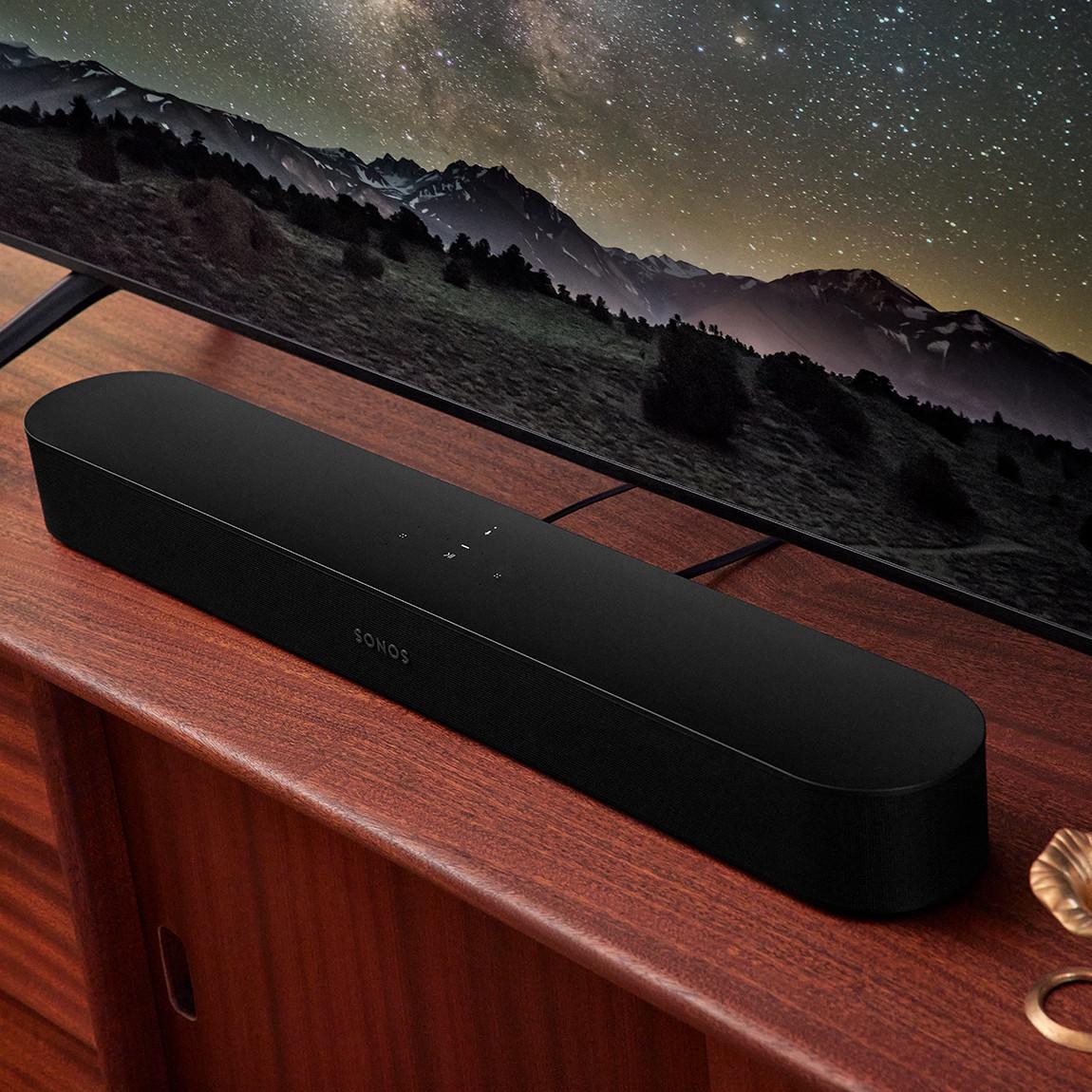 Sonos Beam Gen 2 - Smarte TV-Soundbar - schwarz unter TV