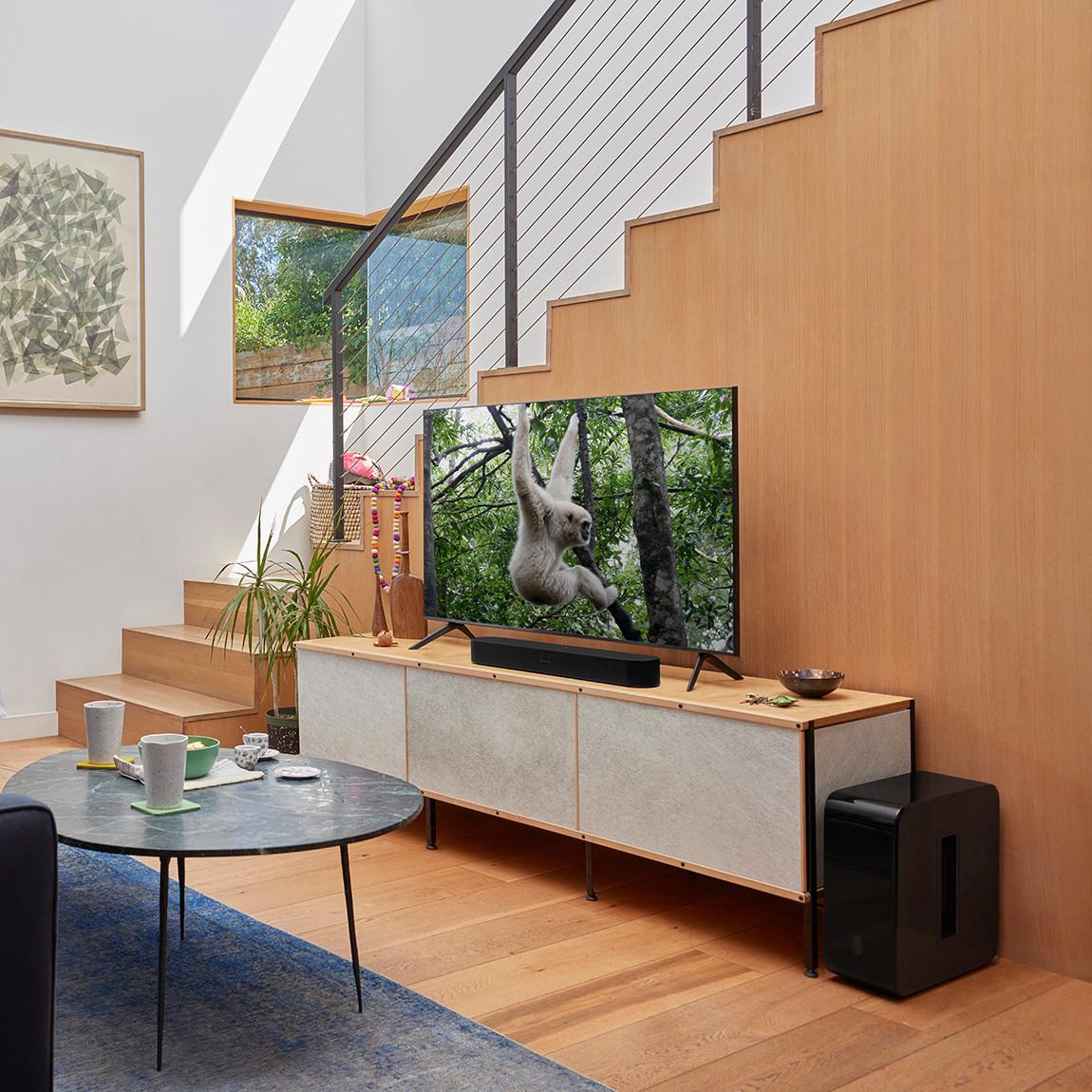 Sonos Beam Gen 2 - Smarte TV-Soundbar - schwarz Wohnzimmer
