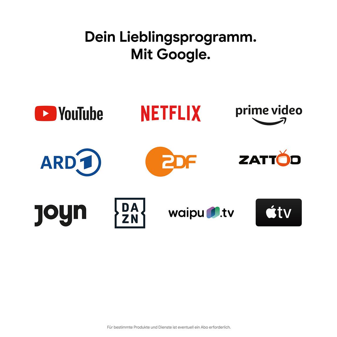 Chromecast mit Google TV Programme