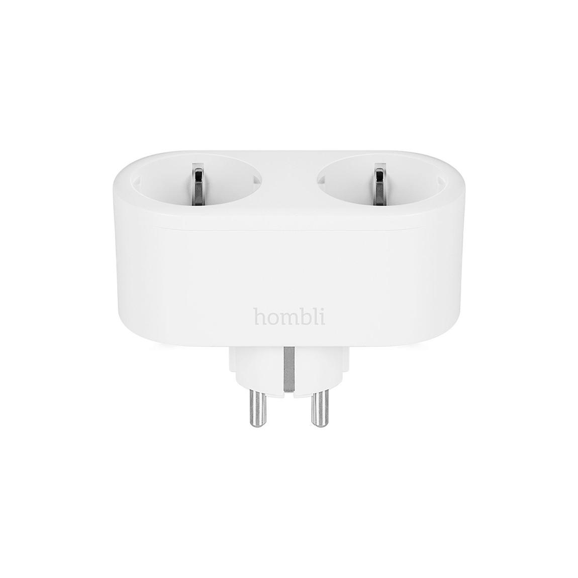 Hombli Smart Socket Duo - Smarte Steckdose - Weiß Frontal