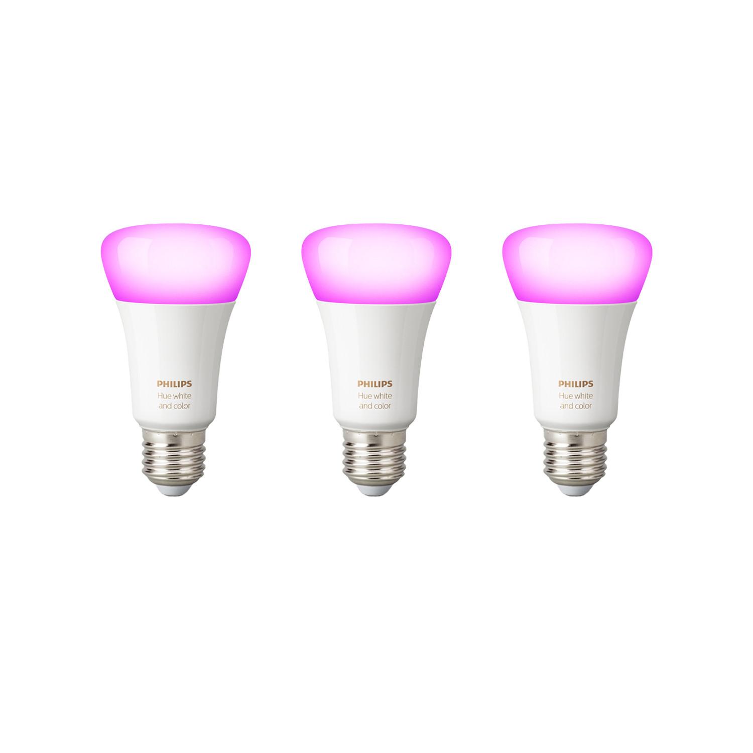 Philips Hue White & Color Ambiance E27 Bluetooth 3er-Pack