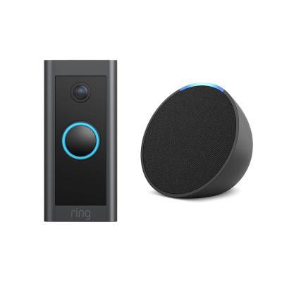 Ring Video Doorbell Wired + Echo Pop 