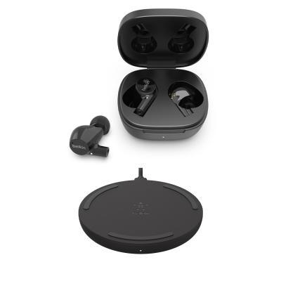 Belkin Soundform Rise - Bluetooth In-Ear-Kopfhörer + BoostCharge Drahtloses Ladegerät (10 W)