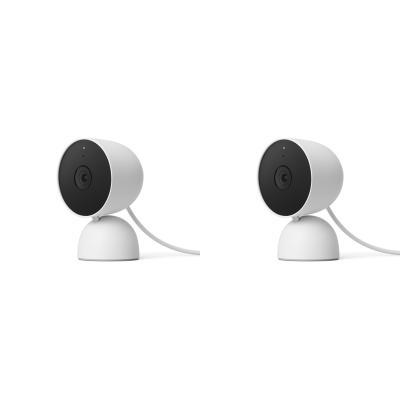 Google Nest Cam (Indoor, mit Kabel) 2er-Set - WLAN Kamera