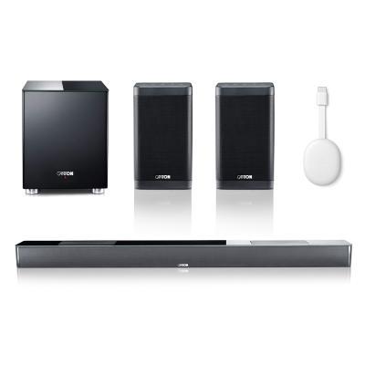 Canton Smart Soundbar 10 (2nd Gen) + SUB 8 + Smart Soundbox 3 Stereo Set + Google Chromecast mit Google TV (4K)