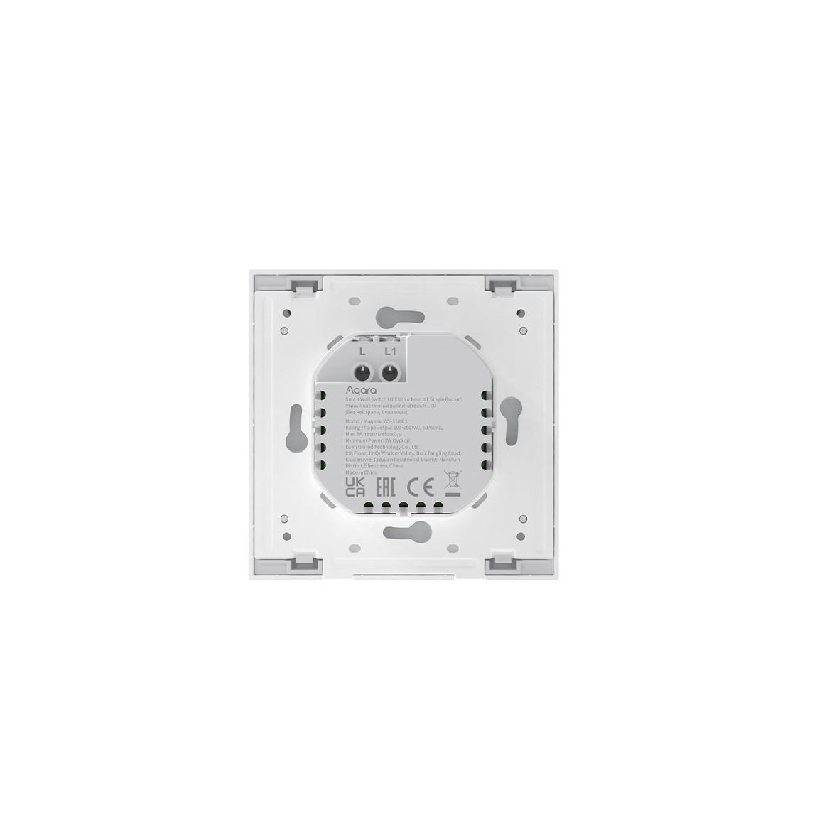 Aqara Smart Wall Switch H1 (ohne Neutralleiter) - Smarter Einzelschalter_Anschlussseite