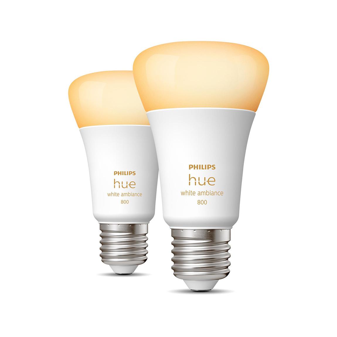 Philips Hue White Ambiance E27 Bluetooth 2er-Set - LED-Lampe