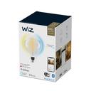 WiZ 40W E27 Globeform Filament Clear Warm- und Kaltweiß_Lifestyle_Verpackung