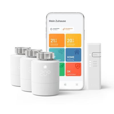 tado° Smartes Heizkörper-Thermostat Starter Kit V3+ mit 3 Thermostaten & Bridge