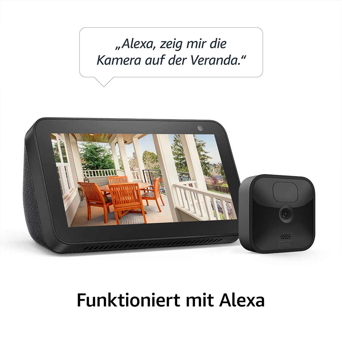 Amazon Blink Outdoor Zusatzkamera - Schwarz_Alexa
