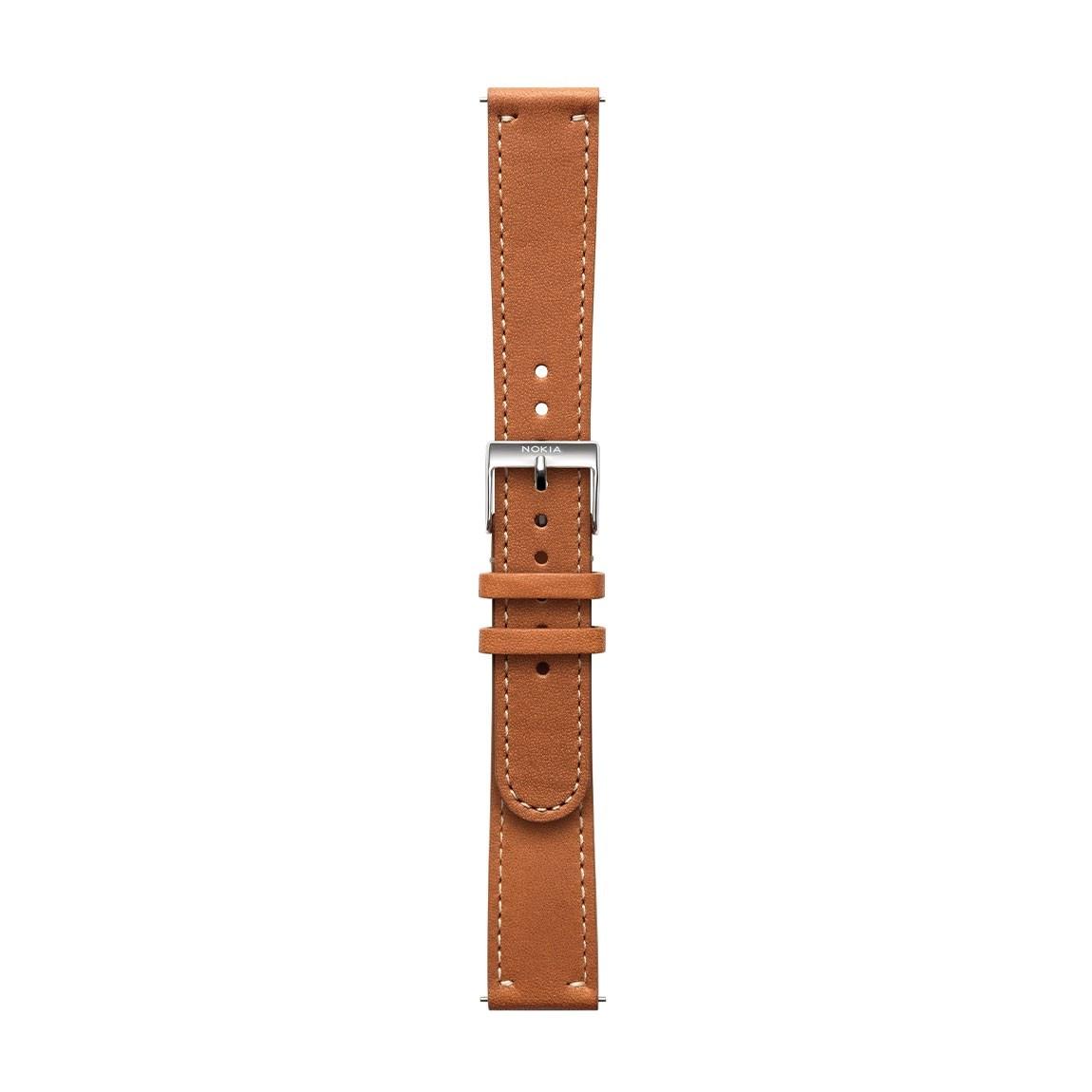 Withings/Nokia Activité Leder-Armband 18mm - Braun front
