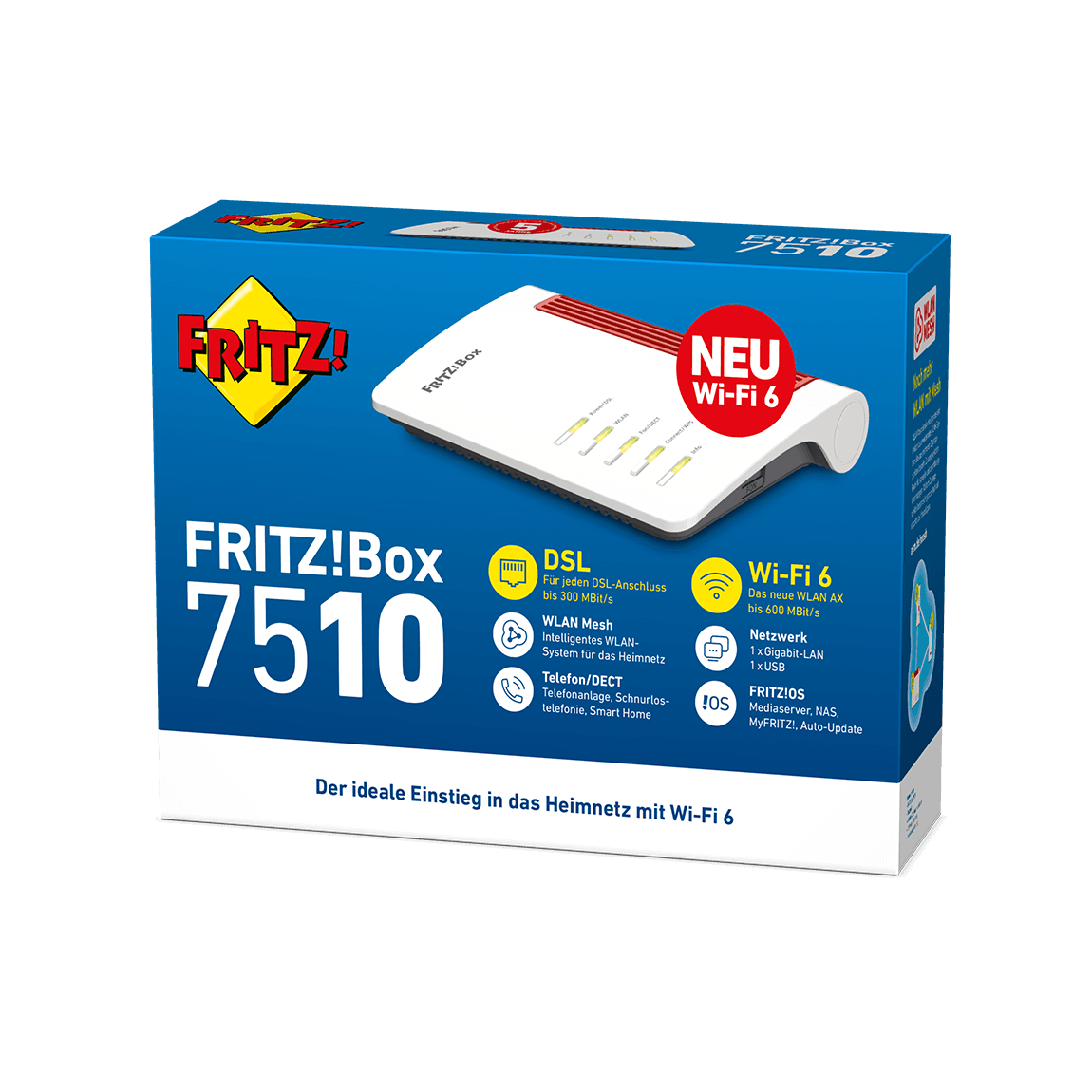 AVM FRITZ!Box 7510 - WLAN 6 Router Verpackung