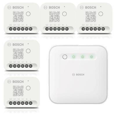 Bosch Smart Home - Starter Set Licht-/ Rollladensteuerung mit 5 Unterputz-Aktoren (Gen. 2)