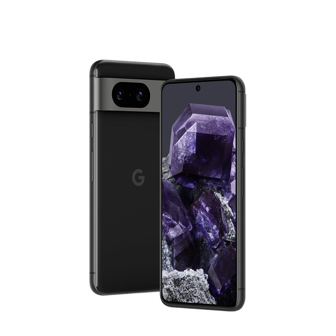Google Pixel 8 - Smartphone Obsidian & 128 GB_vorder_rück_2