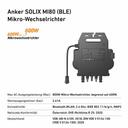 Anker SOLIX MI80 Mikro-Wechselrichter (600/800W) - Schwarz