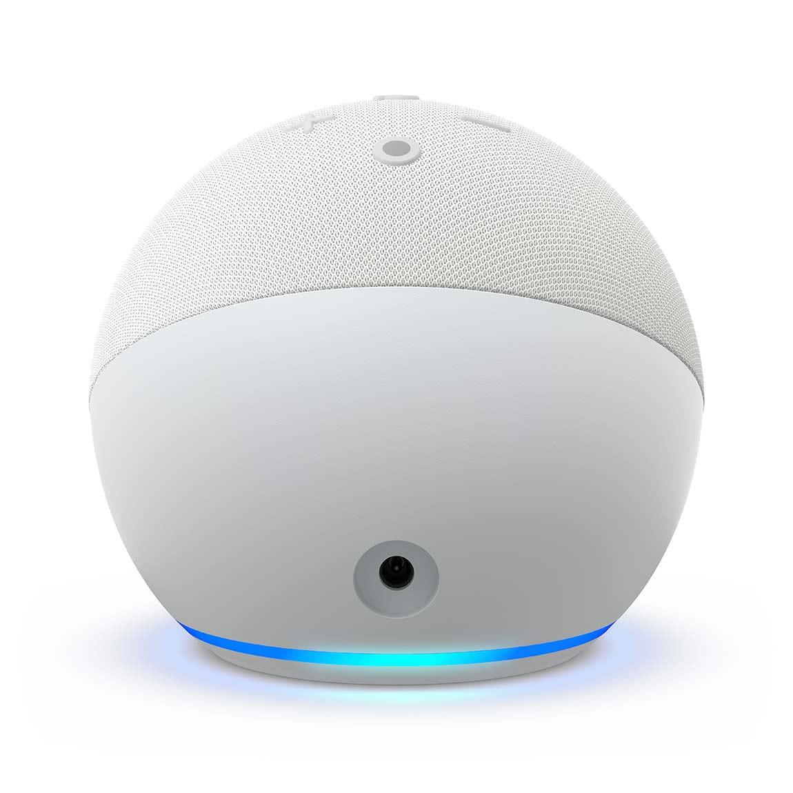Amazon Echo Dot | (5th Gen) Smart Lautsprecher mit Alexa - Glacier White_Rückseite