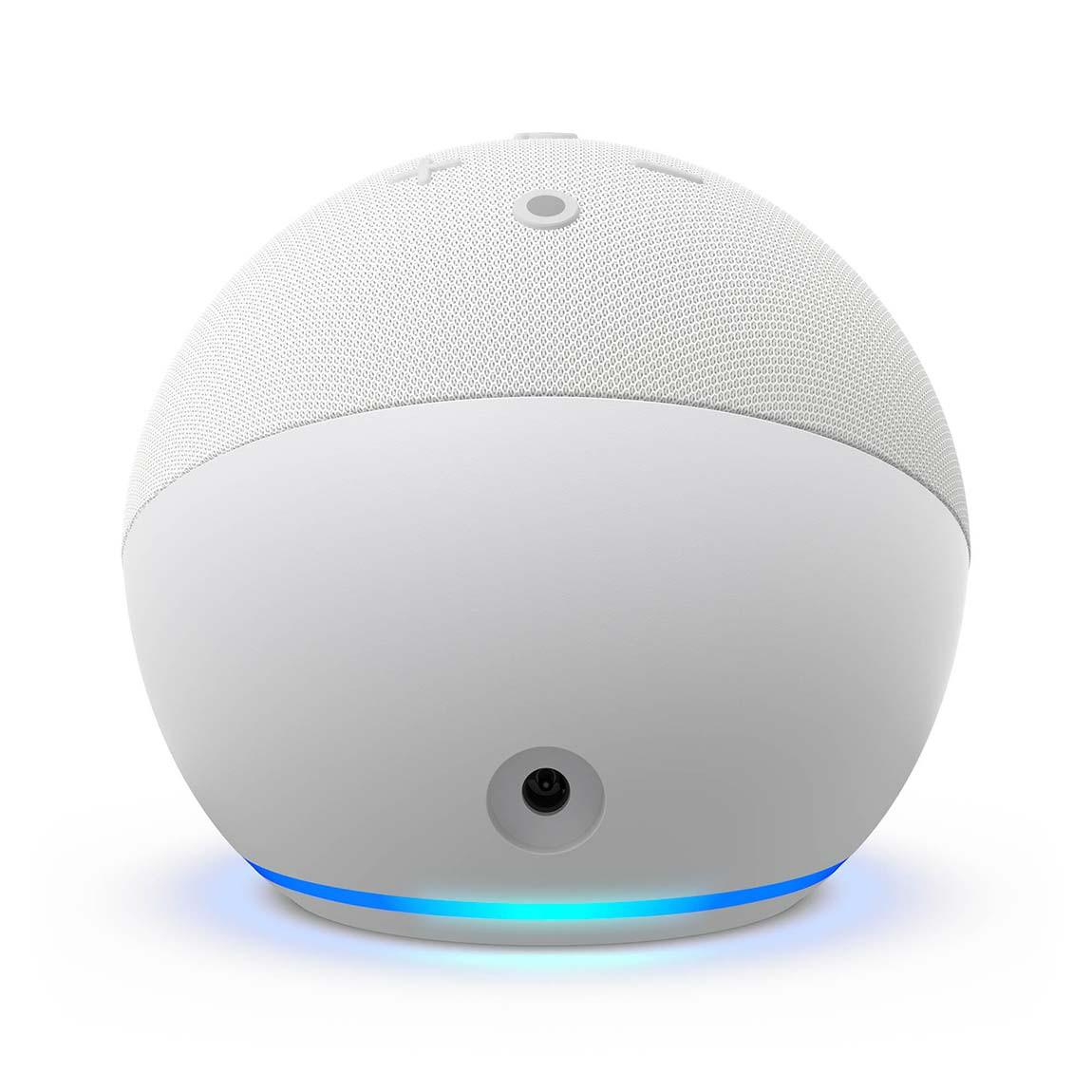 Amazon Echo Dot | (5th Gen) Smart Lautsprecher mit Uhr und Alexa - Weiß_hinten
