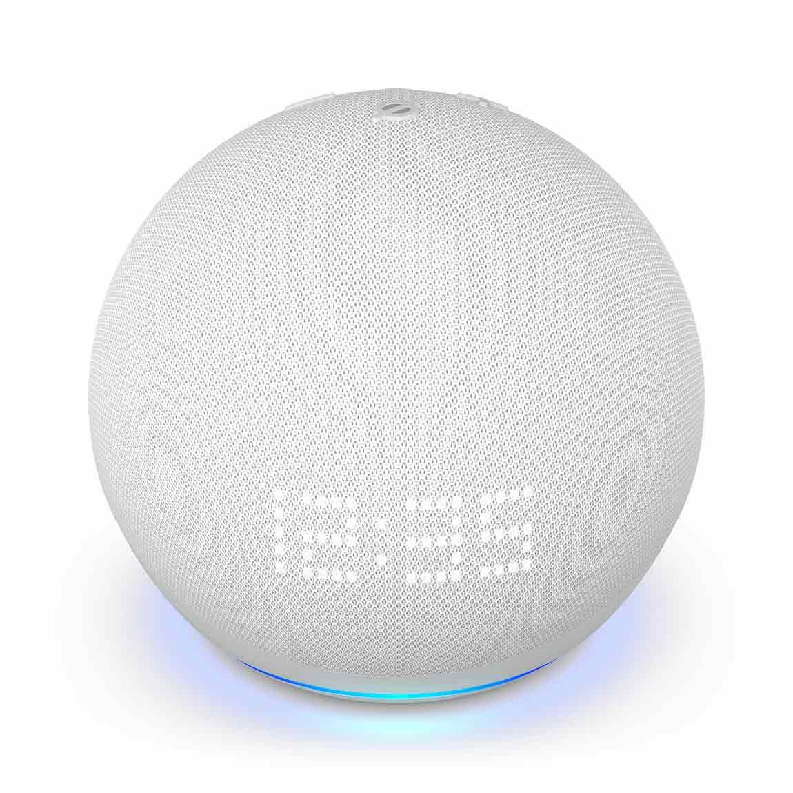 Amazon Echo Dot | (5th Gen) Smart Lautsprecher mit Uhr und Alexa - Weiß_oben