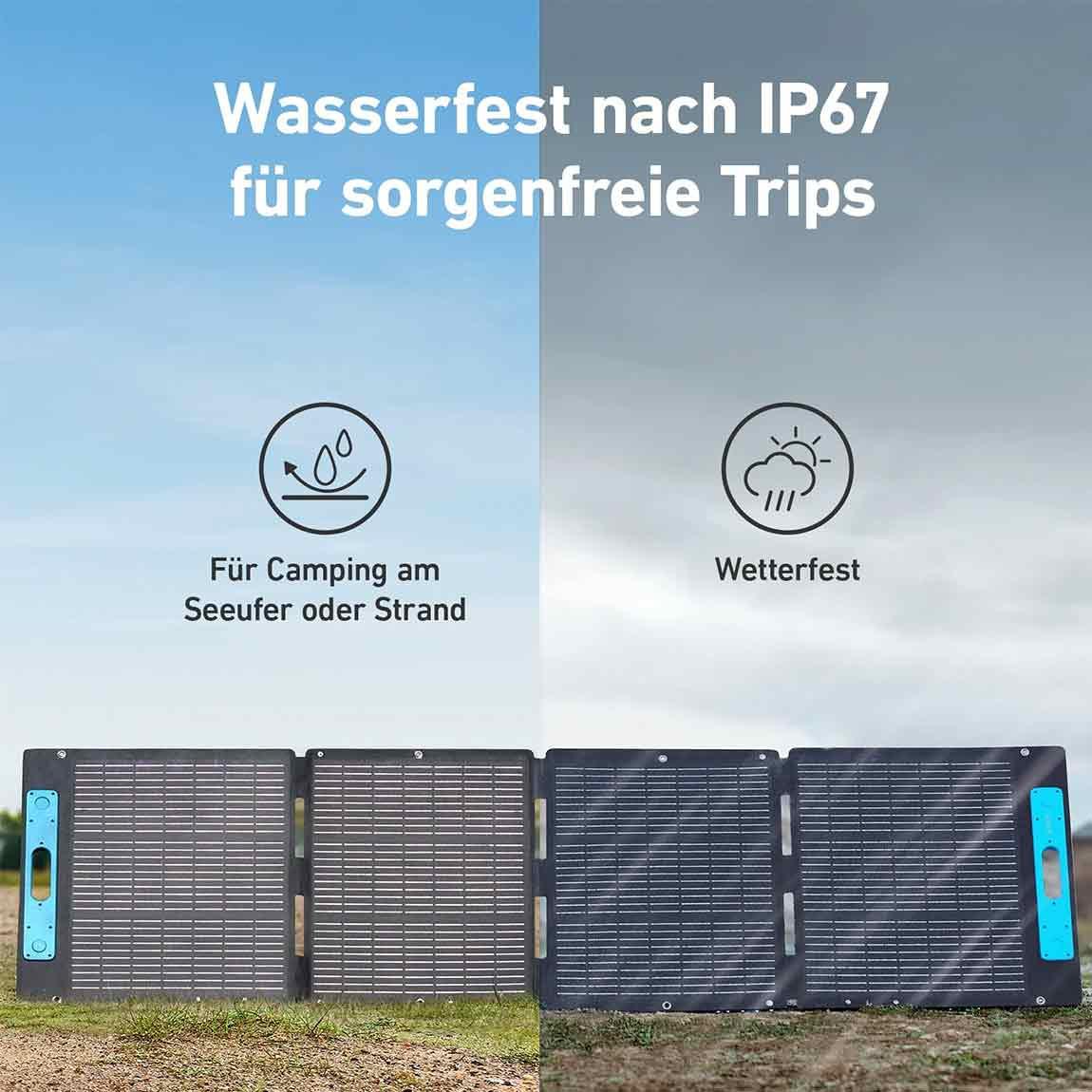 Anker Powerstation 767 + Anker 531 Solarpanel 200W - Schwarz_wetterfest