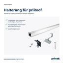 priwatt priRoof Duo - Schrägdach Solarkraftwerk - Schwarz_Halterung