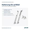 priwatt priWall Duo - Wand & Balken Solarkraftwerk - Schwarz_Halterungen